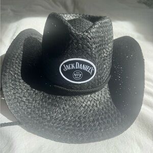Jack Daniels Black Straw Cowgirl Hat